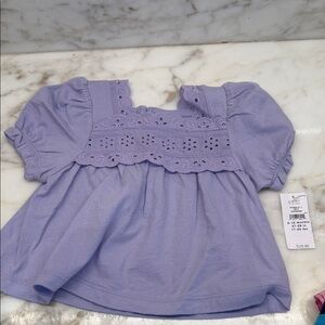 GAP Lavender Eyelet Kids Top